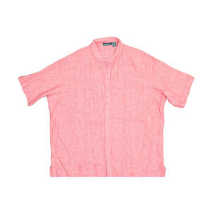 Cubavera Men's Big & Tall Size 3XLT Pink 100% Linen Guayabera Shirt